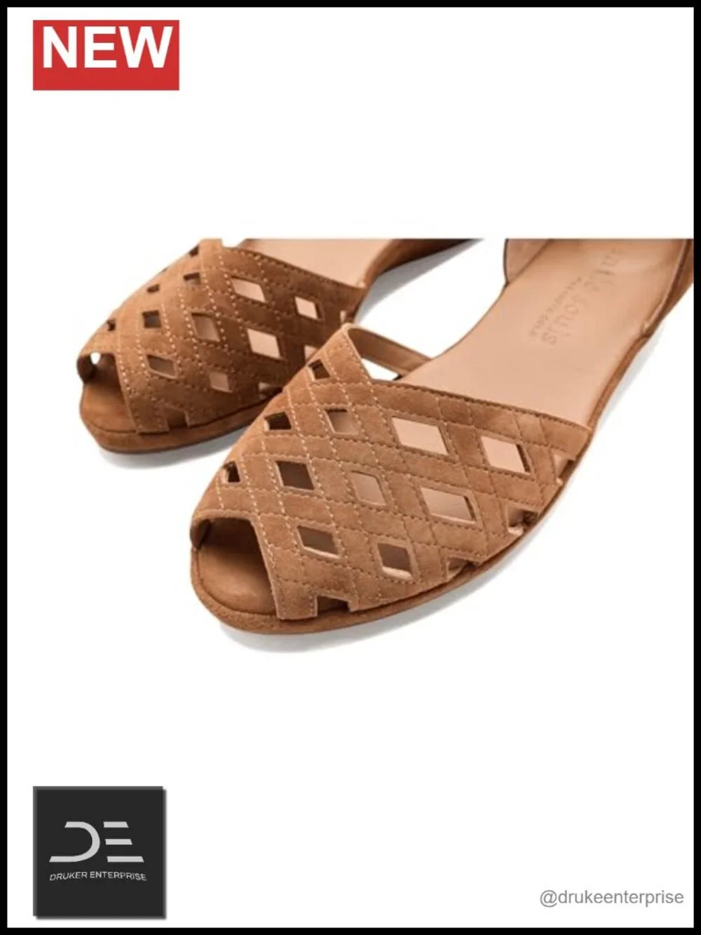 Women's Suede Peep Toe Wedge Sandals Slip-Resistant Comfort